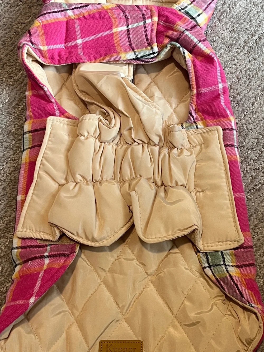 Kuoser Waterproof Dog Coat, Reversible Dog Jacket For Medium Dogs. 2457/bb12-1